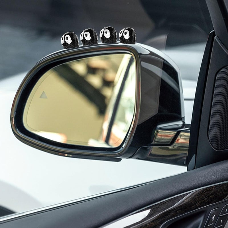 Hifybaty Soot Sprite Car Rearview Mirror - 25 Pcs Cartoon Soot Sprites Accessories for Car Interior Decoration Dashboard Car Ornament Funny Gifts - Image 3